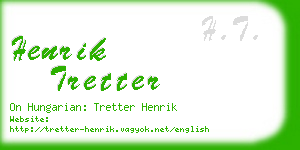 henrik tretter business card